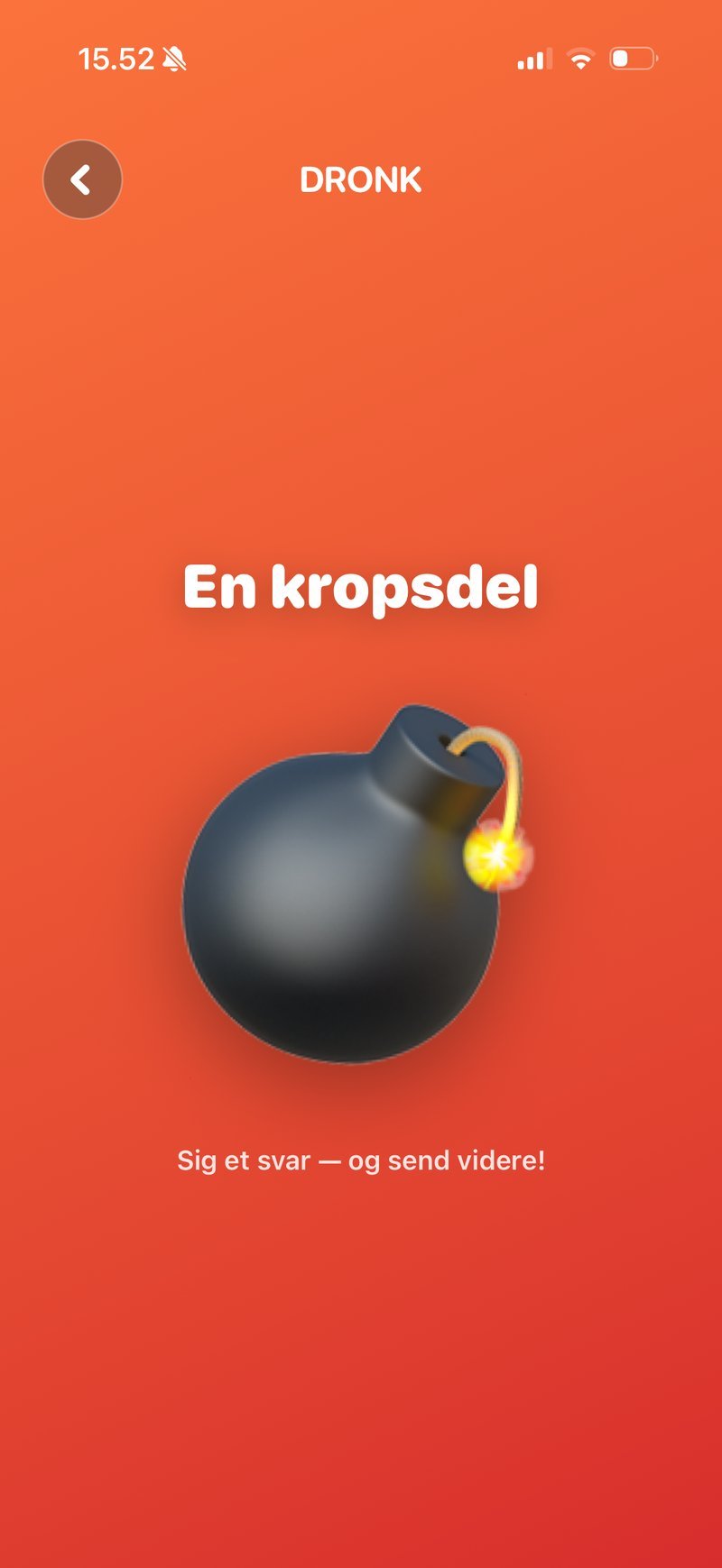 Bomben i Dronk: send telefonen videre før bomben sprænger
