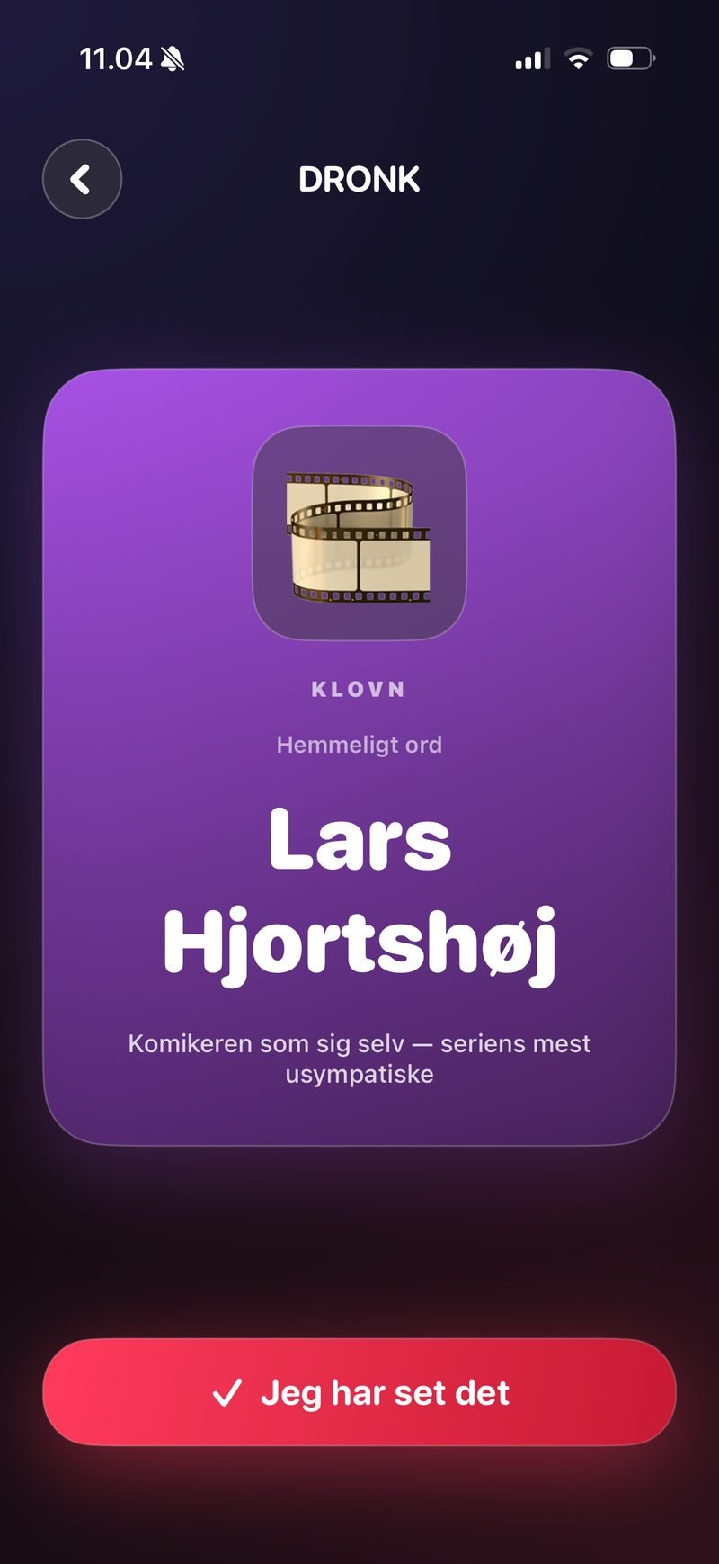 Klovn-kategorien i Dronk — det hemmelige ord Lars Hjortshøj