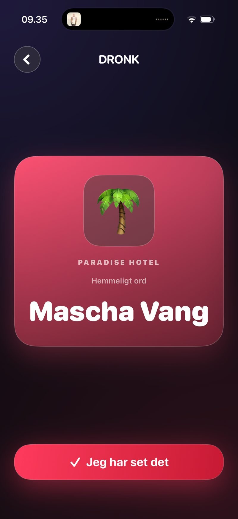 Paradise Hotel-kategorien — Mascha Vang