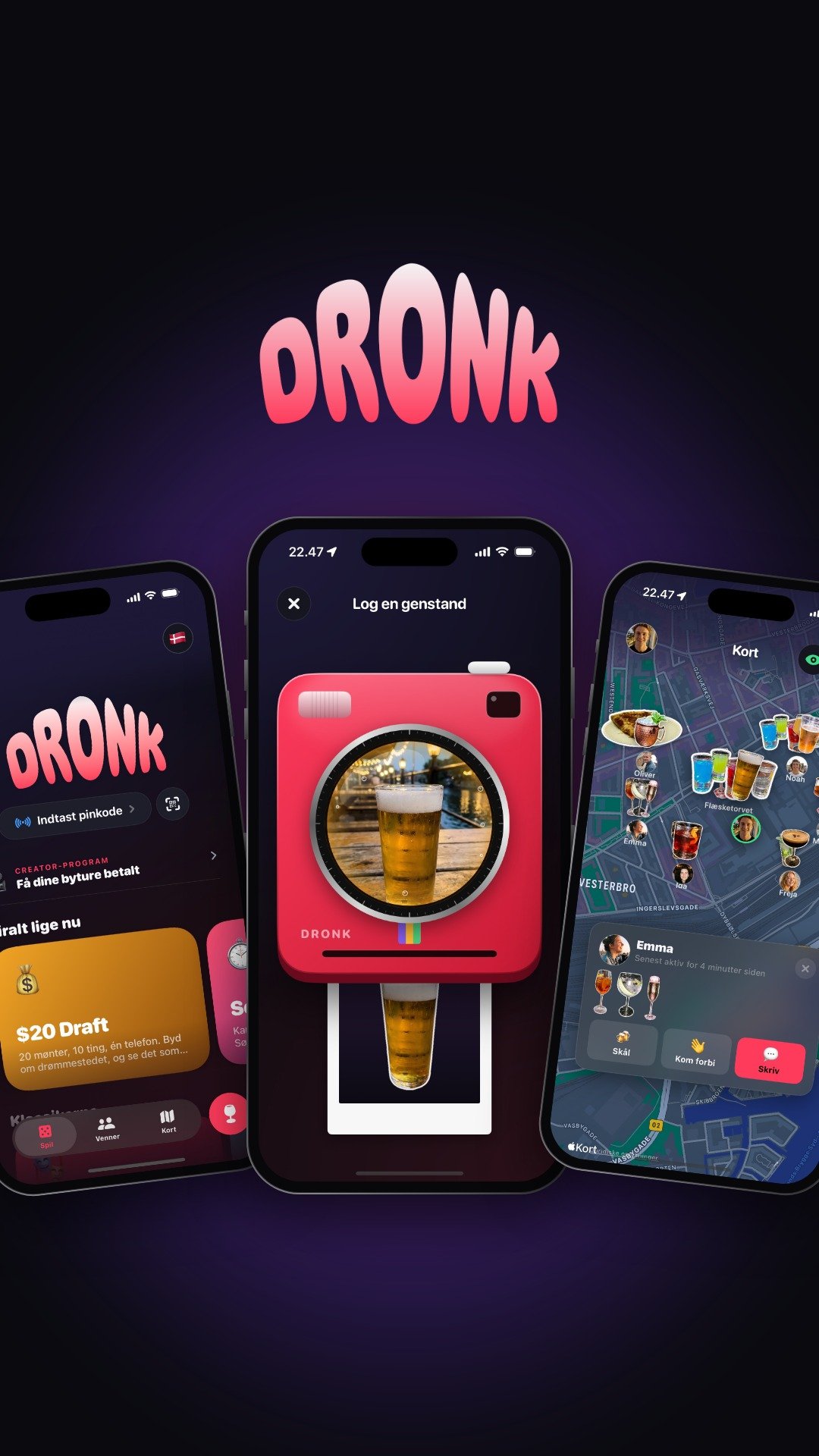 Spil, snap og kortet